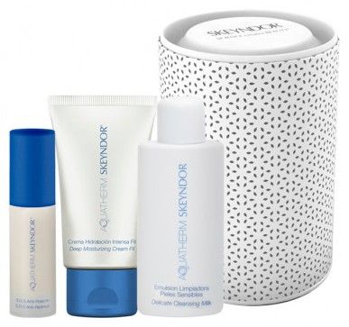 Skeyndor Aquatherm Sada - Čistící mléko 50 ml + SOS sérum 30 ml + Krém FII 50ml (tuba) Dárková sada