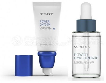 Skeyndor Power Oxygen Sada č. 3 - Gel-krém 50 ml + hydratační booster 15 ml Dárková sada
