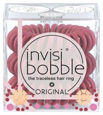 Invisibobble ORIGINAL British Royal oops I did it Big Ben - Gumička do vlasů vínová 3 ks
