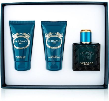 Versace Eros Sada - EDT 50 ml + sprchový gel 50 ml + balzám po holení 50 ml Dárková sada
