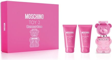 Moschino Toy 2 Bubble Gum Set - EDT 50 ml + sprchový gel 50 ml + tělové mléko 50 ml Dárková sada