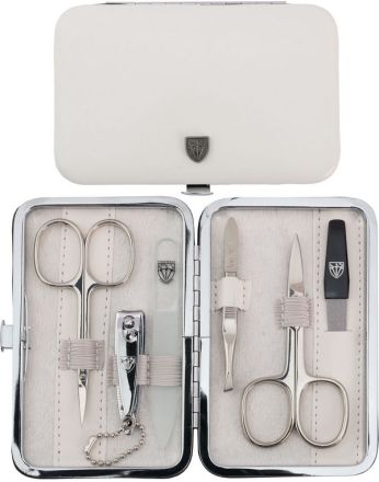 Kellermann Articial Leather red 7257 FN - 6-dílná manikúrní sada