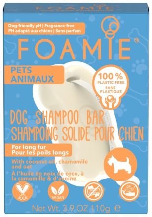 Foamie Dog Shampoo You Look Furbulous for long fur - Čistící péče pro psy 110 g