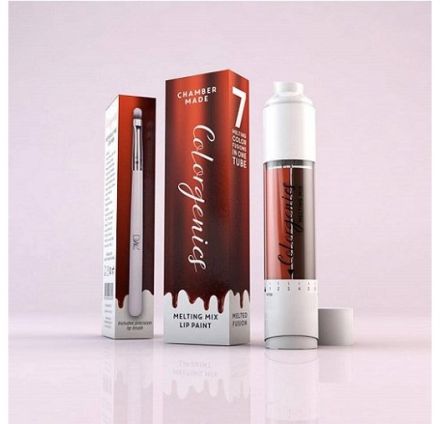 DreamWeave Colorgenics Melting Mix Lip Paint Orange/Brown - Rtěnka v lesku s ricinovým olejem oranžová/hnědá 4,8 ml