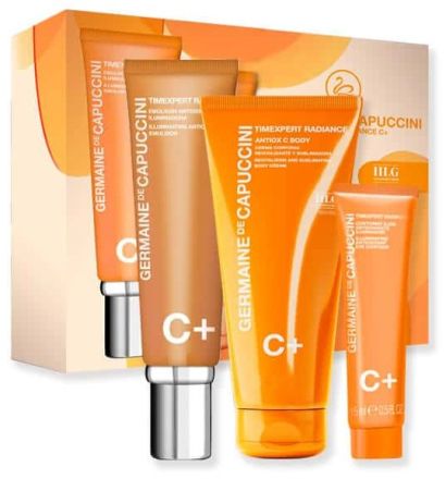 Germaine de Capuccini Radiance C+ Sada - Emulze 50 ml + oční krém 15 ml + tělový krém 100 ml Dárková sada