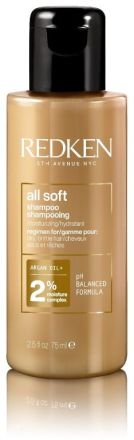 Redken All Soft Shampoo Travel Size - Šampon pro suché a křehké vlasy 75 ml Cestovní balení