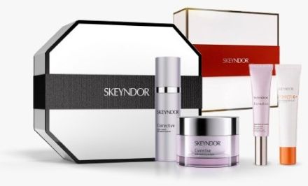 Skeyndor Corrective Sada I - Krém 50 ml + sérum 30 ml + krém na okolí rtů 15 ml + oční krém power C+ 15 ml Dárková sada