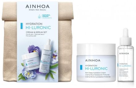 Ainhoa Hi-luronic Hydration Rich Deep Set - Krém 50 ml + sérum 50 ml Dárková sada