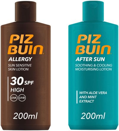 Piz Buin Set III. - Krém na opalování SPF 30 200 ml + krém po opalování 200 ml Dárková sada