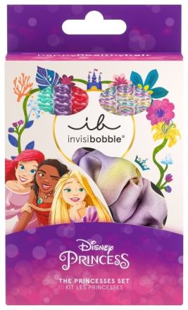 Invisibobble KIDS SET Disney The Princesses - Gumička do vlasů original 6 x + sprinchie 1 x Dárková sada