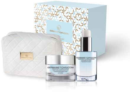 Germaine de Capuccini Timexpert Hydraluronic Rich Gift Set - Hydratační Sérum 30ml + Hydratační krém pro suchou pleť 50ml + Neceser Dárková sada