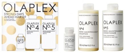 Olaplex Holiday Kit Strong Days Ahead 2023 - Šampon No. 4 250 ml + kondicionér No.5 250 ml + péče No. 3 50 ml Dárková sada