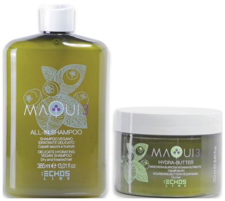 Echosline Maqui 3 Hydratační Rituál Vánoční Set - Šampon 385 ml + maska 250 ml Dárková sada