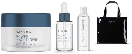 Skeyndor Power Hyaluronic Xmas Set - Hydratační krém 50 ml + Hydratační booster 30 ml + čistící gel 75 ml Dárková sada