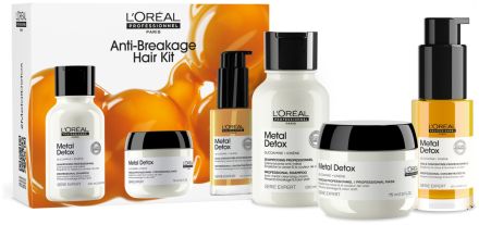 L´oréal Professionnel Serie Expert Metal Detox Trio Mini Set - Šampon 100 ml + maska 75 ml + olej 30 ml Dárková sada