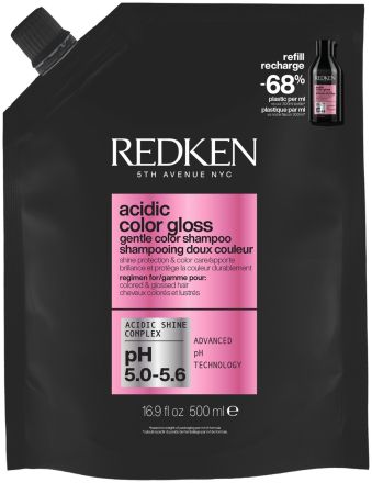 Redken Acidic Color Gloss Shampoo - Hydratační šampon pro barvené vlasy 500 ml Náhradní náplň