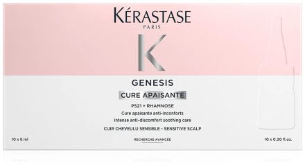 Kérastase Genesis Cure Apaisante - Kúra obnovující kvalitu a pružnost vlasové pokožky 10 x 6 ml
