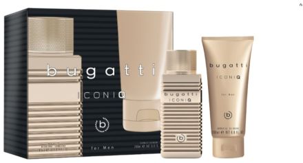 Bugatti Iconiq Gold Edition Set - EDT 100 ml + sprchový gel 200 ml Dárková sada