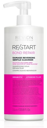 Revlon Professional Restart Bond Repair Gentle Cleanser Shampoo - Šampon pro poškozené vlasy 1000 ml