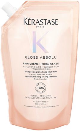 Kérastase Gloss Absolu Bain Créme Hydra-glaze Refill - Hydratačně-rozjasňující krémová šamponová lázeň 500 ml Náhradní náplň