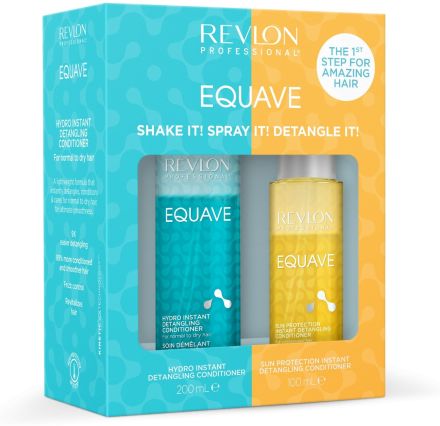 Revlon Professional Equave Hydro-Sun Detangling Set - Dvoufázový hydratační kondicionér 200 ml + sluneční kondicionér 100 ml Dárková sada