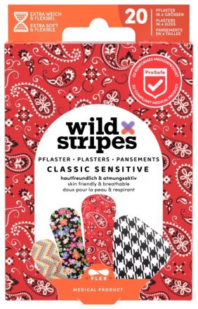 Wild Stripes Classic Sensitive Fashion INT - Náplati ve 4 velikostech 20 ks