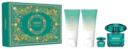 Versace Crystal Emerald Set - EDP 90 ml + sprchový gel 100 ml + tělové mléko 100 ml + EDP 5 ml Dárková sada