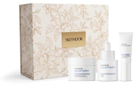 Skeyndor Aquatherm Vánoční Set - Krém 50 ml + sérum 30 ml + gel na oční okolí 15 ml Dárková sada