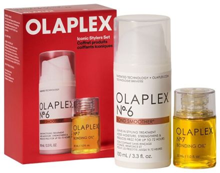 Olaplex Iconic Stylers Set - No.7 Bonding Oil™ 30 ml + No.6 Bond Smoother 100ml Dárková sada