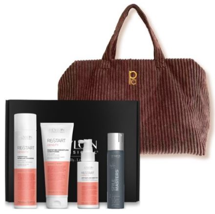 Revlon Professional Restart Density Vánoční Set - Šampon 250 ml + kondicionér 200 ml + sprej proti padání vlasů 100 ml + lak na vlasy 75 ml Dárková sada