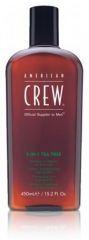 American Crew Tee Tree 3v1 - Šampon+Kondicionér+Gel 3v1 100ml cestovní balení