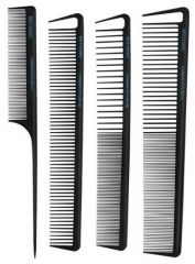 Bio Ionic Carbon Styler Comb Set - Sada karbonových hřebenů 4 ks