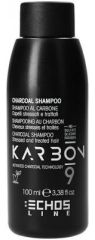 Echosline Karbon 9 Charcoal Shampoo - Šampon s aktivním uhlím 100 ml Cestovní balení