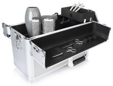 Labor Pro Pro Stage - Hliníkový kadeřnický kufr Stříbrný