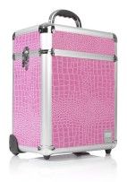 Profesionální hliníkový kufr na manikúru NailBox Růžový