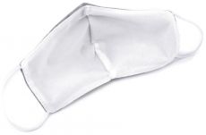 Rouška bavlněná dvouvrstvá šedá