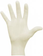 Mediglove White Latex Gloves - Jednorázové latexové rukavice Bez pudru L Bílé 100ks