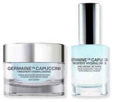Germaine de Capuccini Timexpert Hydraluronic Soft Vánoční Set - Krém pro smíšenou až mastnou pleť 50 ml + Hydratační sérum 3D Force 30 ml Dárková sada