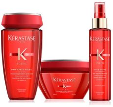 Kérastase Soleil Summer Set 2025 - Šampon 250ml + Maska 200ml + Olejová mlha 150ml + Šampon 80ml + Olejová mlha 45ml Dárková sada