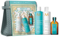 Moroccanoil Repair Vánoční Set - Šampon 250 ml + kondicionér 250 ml + olej 50 ml Dárková sada