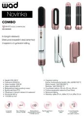 Wad Combo 6 in 1 Hair Dryer - Kulma, horkovzdušný kartáč a fén, žehlicí kartáč, žehlička