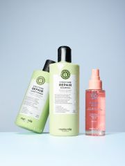 Maria Nila Structure Repair Holiday Box 2025 - Šampon pro poškozené vlasy 350 ml + kondicionér 300 ml + vůně do vlasů 100 ml Dárková sada