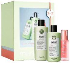 Maria Nila Structure Repair Holiday Box 2025 - Šampon pro poškozené vlasy 350 ml + kondicionér 300 ml + vůně do vlasů 100 ml Dárková sada