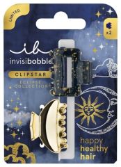 Invisibobble CLIPSTAR S Eclipse Lunar Glam - Skřipec do vlasů 2 ks