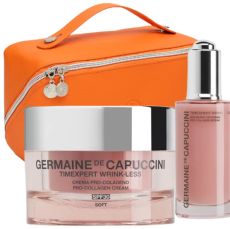 Germaine de Capuccini Timexpert Wrink Less Soft Letní Set - Denní kolagenový krém pro normální pleť 50 ml + Kolagenové sérum proti vráskám 50 ml Dárková sada