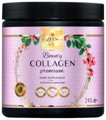 Zeen Collagen Premium - doplněk stravy ve formě sypkého prášku pro přípravu nápoje s malinovou příchutí 249 g
