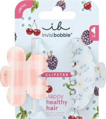 Invisibobble CLIPSTAR M Wildflower Petals n Punch - Skřipec do vlasů 2 ks