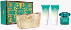 Versace Crystal Emerald Set - EDP 90ml + Sprchový gel 100ml + Tělové mléko 100ml + Kosmetická taštička Dárková sada