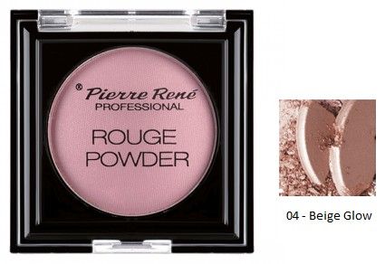 Pierre René Rouge powder Professional - Tvářenka č. 04 - Beige Glow 8g