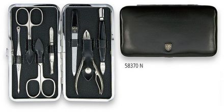 Kellermann Artical Leather Black 58370FN - Luxusní manikúra 7 dílná